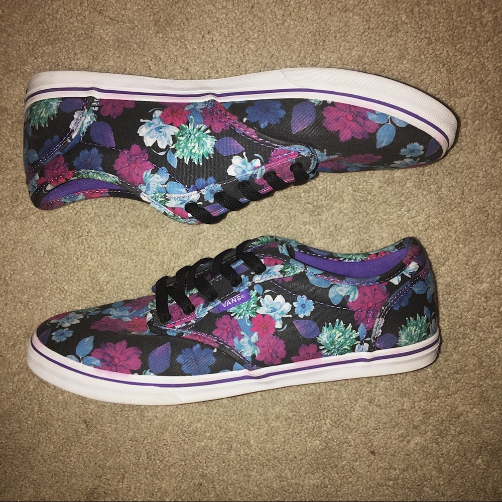 Vans Floral Print Canvas Shoes